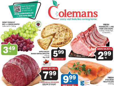 Coleman's Next Ad Flyer