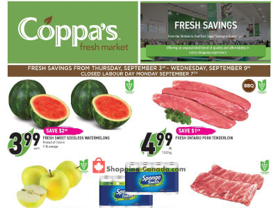 Coppa's Fresh Market Outdated Flyer Thumbnail - Thursday September 3, 2026 - Wednesday September 9, 2026