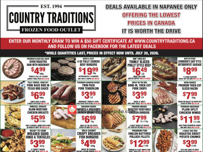 Country Traditions Flyer Thumbnail valid from Friday July 24, 2026 to Thursday July 30, 2026