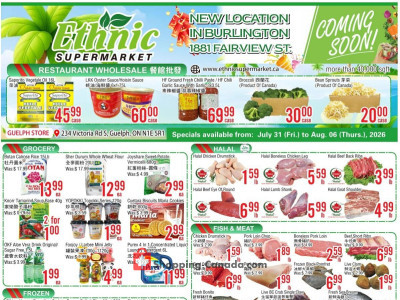 Ethnic Supermarket Flyer Thumbnail valid from Friday July 31, 2026 to Thursday August 6, 2026