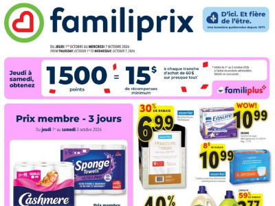 Thumbnail - Familiprix weekly Flyer