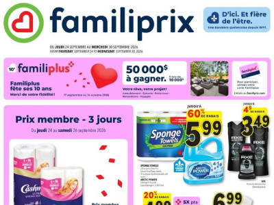 Familiprix weekly Flyer