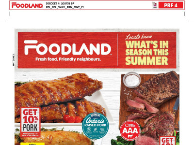 Foodland Flyer Thumbnail, valid: Thursday July 9, 2026 - Wednesday July 15, 2026