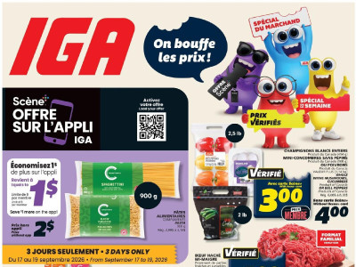 Thumbnail - IGA Extra quebec Flyer