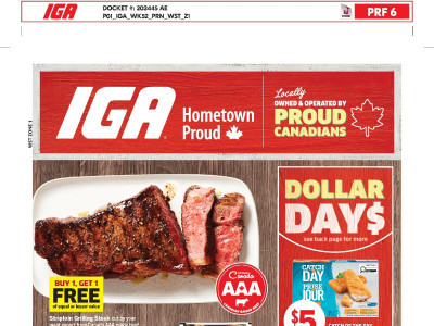IGA Extra Flyer Thumbnail