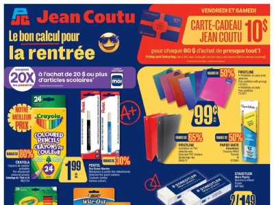 Jean Coutu Pharmacy Flyer Thumbnail, valid: Thursday July 30, 2026 - Wednesday August 5, 2026