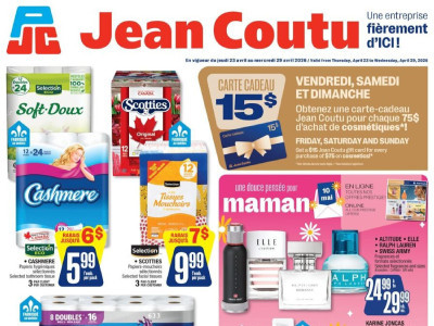 Jean Coutu Pharmacy Flyer Thumbnail, valid: Thursday April 23, 2026 - Wednesday April 29, 2026