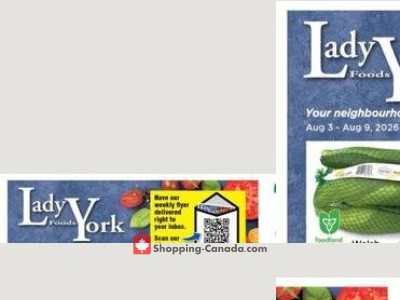Lady York Foods Outdated Flyer Thumbnail - Monday August 3, 2026 - Sunday August 9, 2026