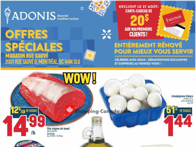 Marché Adonis Flyer Thumbnail