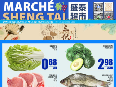 Marché Shengtai Flyer Thumbnail valid from Friday July 24, 2026 to Thursday July 30, 2026