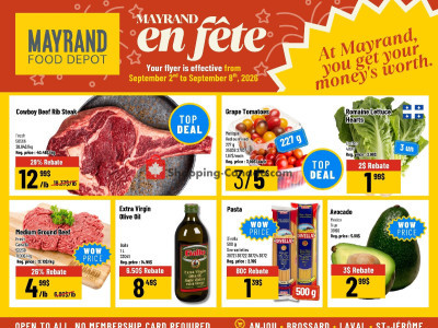 Mayrand Outdated Flyer Thumbnail - Wednesday September 2, 2026 - Tuesday September 8, 2026