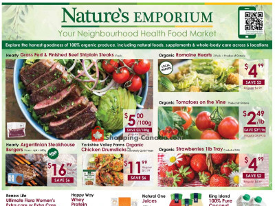 Nature's Emporium storespecials Flyer