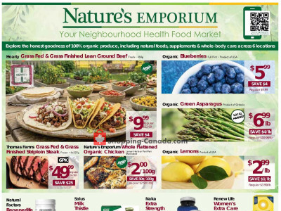 Nature's Emporium storespecials Flyer