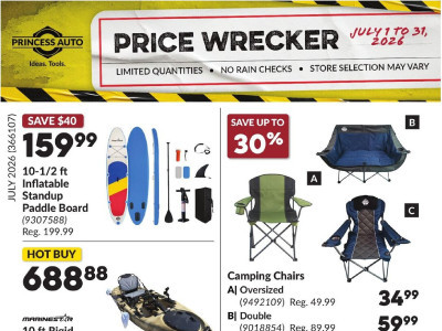 Thumbnail - Princess Auto pricewrecker Flyer