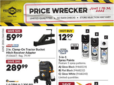 Princess Auto Flyer Thumbnail valid from Monday June 1, 2026 to Tuesday June 30, 2026
