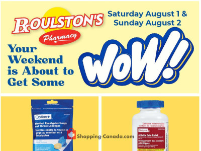 Roulston's Pharmacy Outdated Flyer Thumbnail - Saturday August 1, 2026 - Sunday August 2, 2026