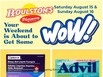 Roulston's Pharmacy Flyer Thumbnail valid from Saturday August 15, 2026 to Sunday August 16, 2026