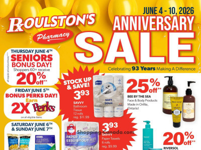Roulston's Pharmacy Flyer