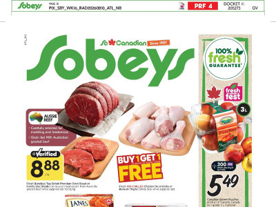 Sobeys Outdated Flyer Thumbnail - Thursday August 13, 2026 - Wednesday August 19, 2026