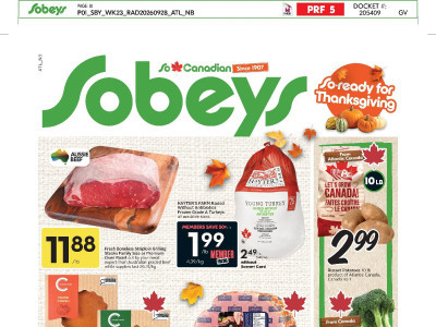 Sobeys Flyer Thumbnail valid from Thursday October 1, 2026 to Wednesday October 7, 2026
