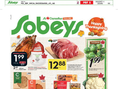 Sobeys Flyer Thumbnail valid from Thursday October 8, 2026 to Wednesday October 14, 2026