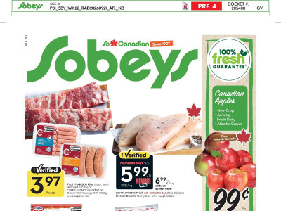 Sobeys Flyer Thumbnail valid from Thursday September 24, 2026 to Wednesday September 30, 2026