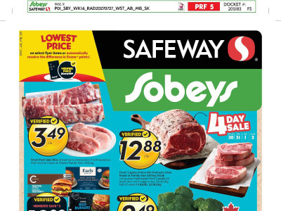 Sobeys Flyer Thumbnail valid from Thursday July 30, 2026 to Wednesday August 5, 2026