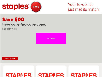 Thumbnail - Staples cpflyer Flyer