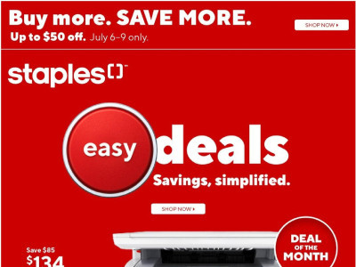 Staples Flyer Thumbnail valid from Friday July 3, 2026 to Thursday July 9, 2026