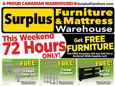 Surplus Furniture And Mattress Store Flyer Thumbnail