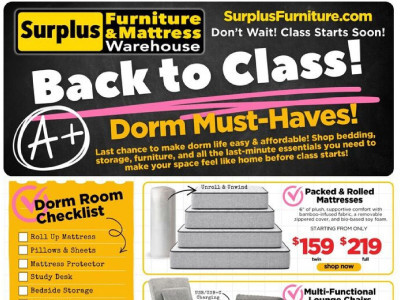 Surplus Furniture And Mattress Store Flyer Thumbnail