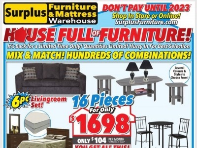 Surplus Furniture And Mattress Store Flyers Weekly Ads In Canada Shopping Canada