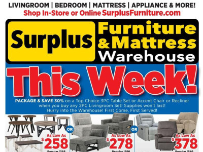 Thumbnail - Surplus Furniture And Mattress Store St.Catharines Flyer