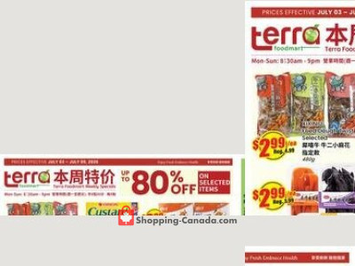 Terra Foodmart Weekly Flyer Terra Foodmart (L5K1R8-L5K1R8) Flyer