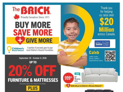 The Brick Flyer Thumbnail valid from Tuesday September 29, 2026 to Thursday October 8, 2026