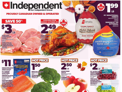Your Independent Grocer Flyer Thumbnail valid from Thursday October 1, 2026 to Wednesday October 7, 2026