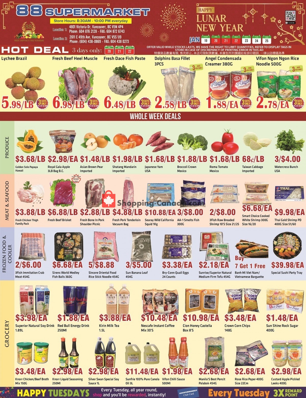 88 Supermarket flyer from Thursday January 19, 2023 to Wednesday January 25, 2023 - page 1