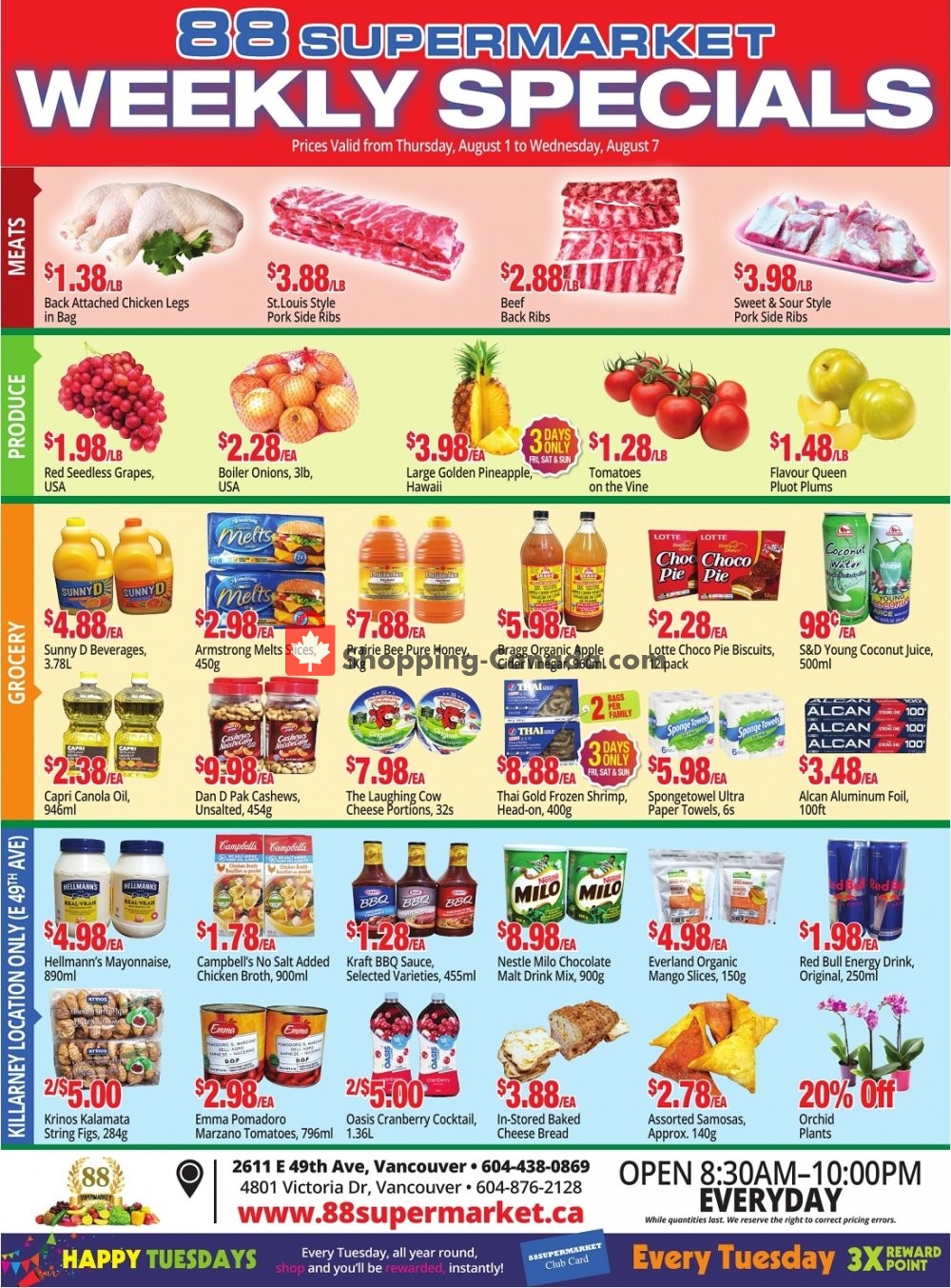 88 Supermarket flyer from Thursday August 1, 2019 to Wednesday August 7, 2019 - page 2