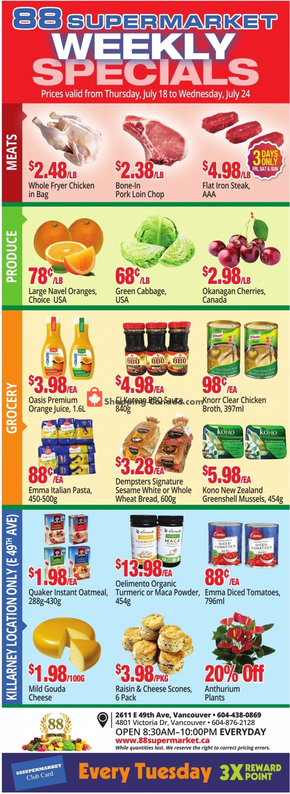88 Supermarket flyer from Thursday July 18, 2019 to Wednesday July 24, 2019 - page 2