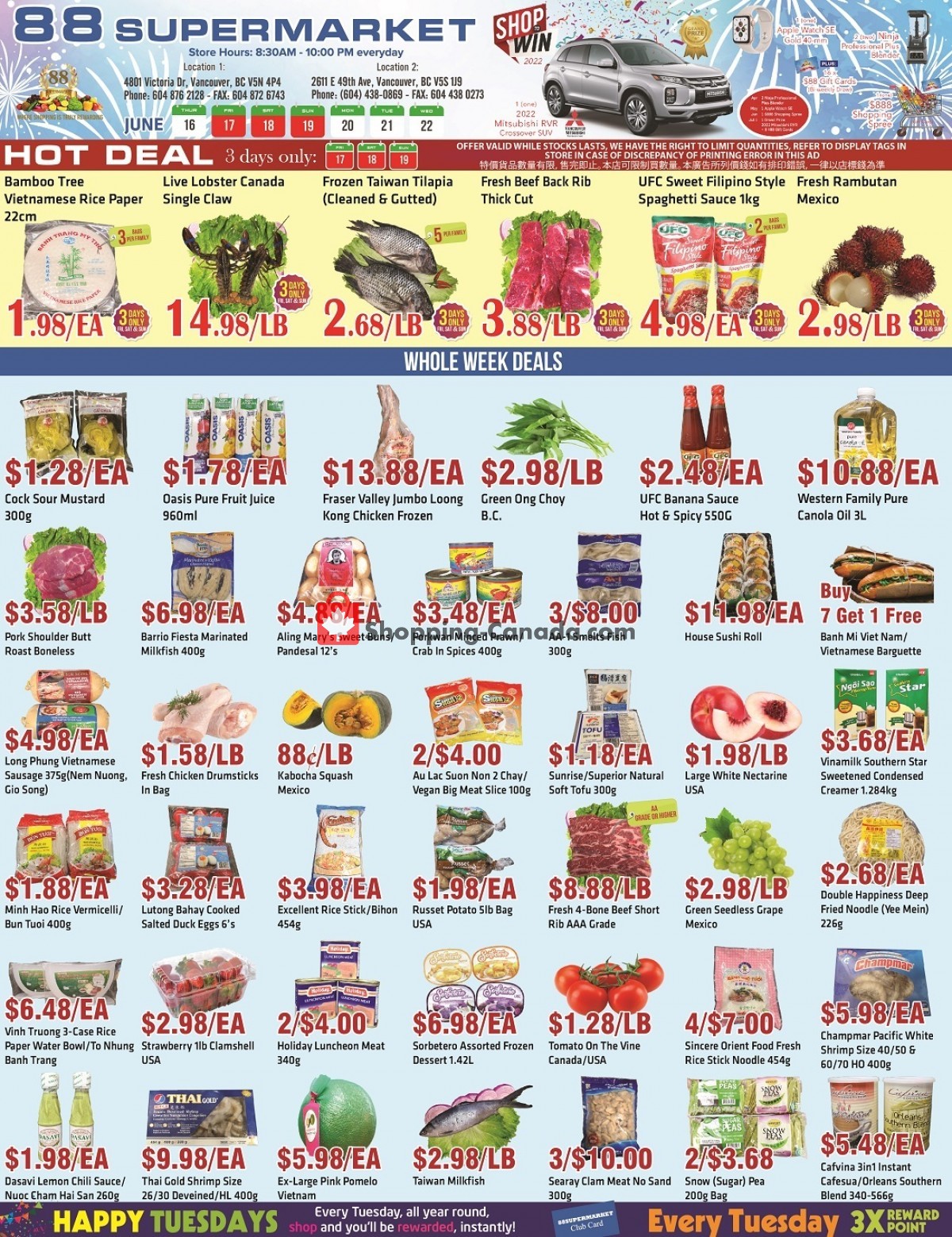 88 Supermarket flyer from Thursday June 16, 2022 to Wednesday June 22, 2022 - page 1