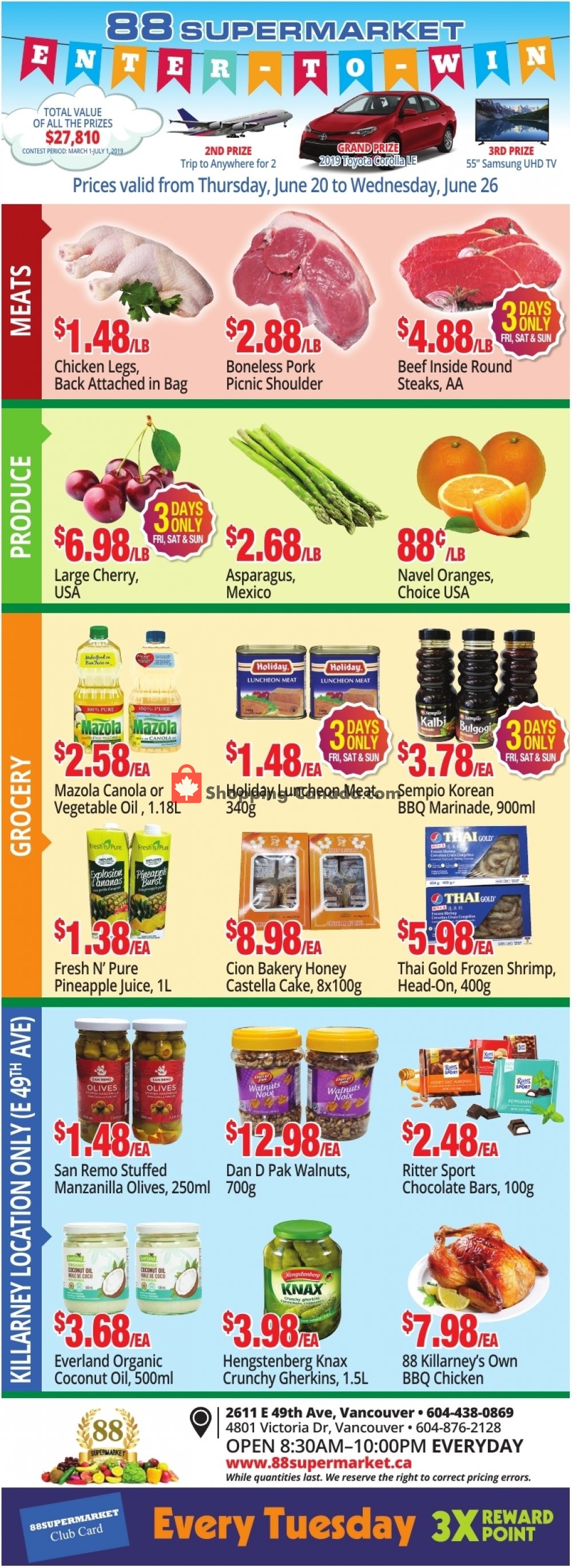 88 Supermarket flyer from Thursday June 20, 2019 to Wednesday June 26, 2019 - page 2