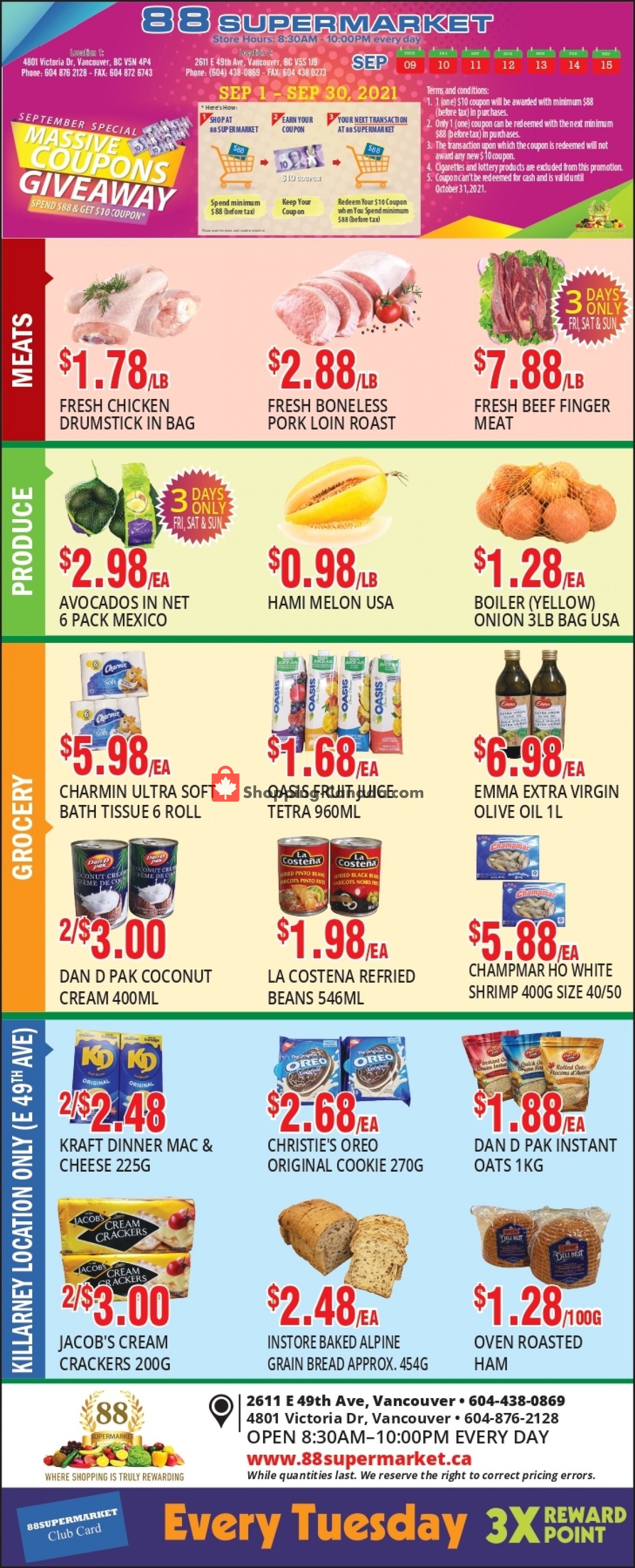 88 Supermarket flyer from Thursday September 9, 2021 to Wednesday September 15, 2021 - page 3