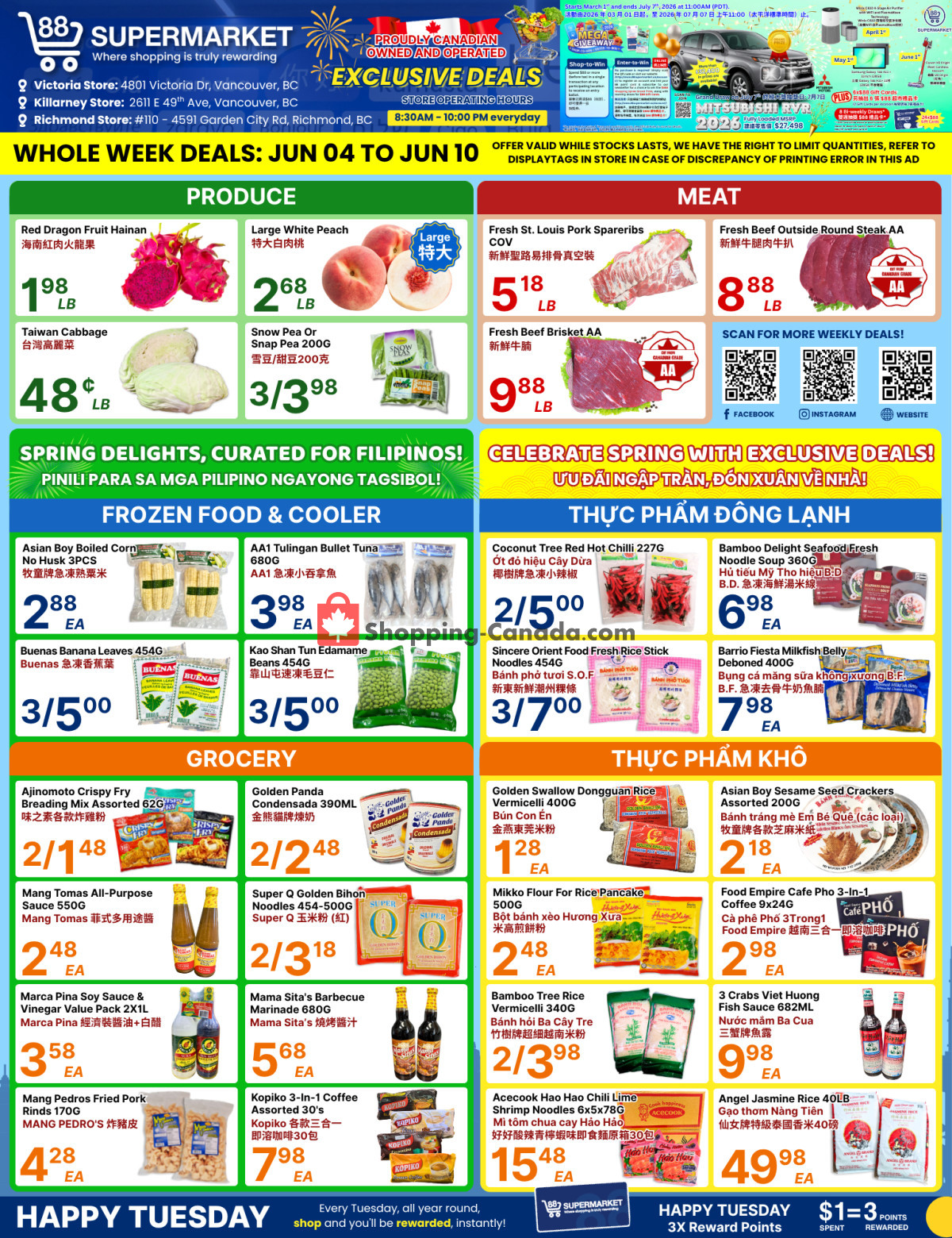 88 Supermarket flyer from Thursday June 4, 2026 to Wednesday June 10, 2026 - page 1