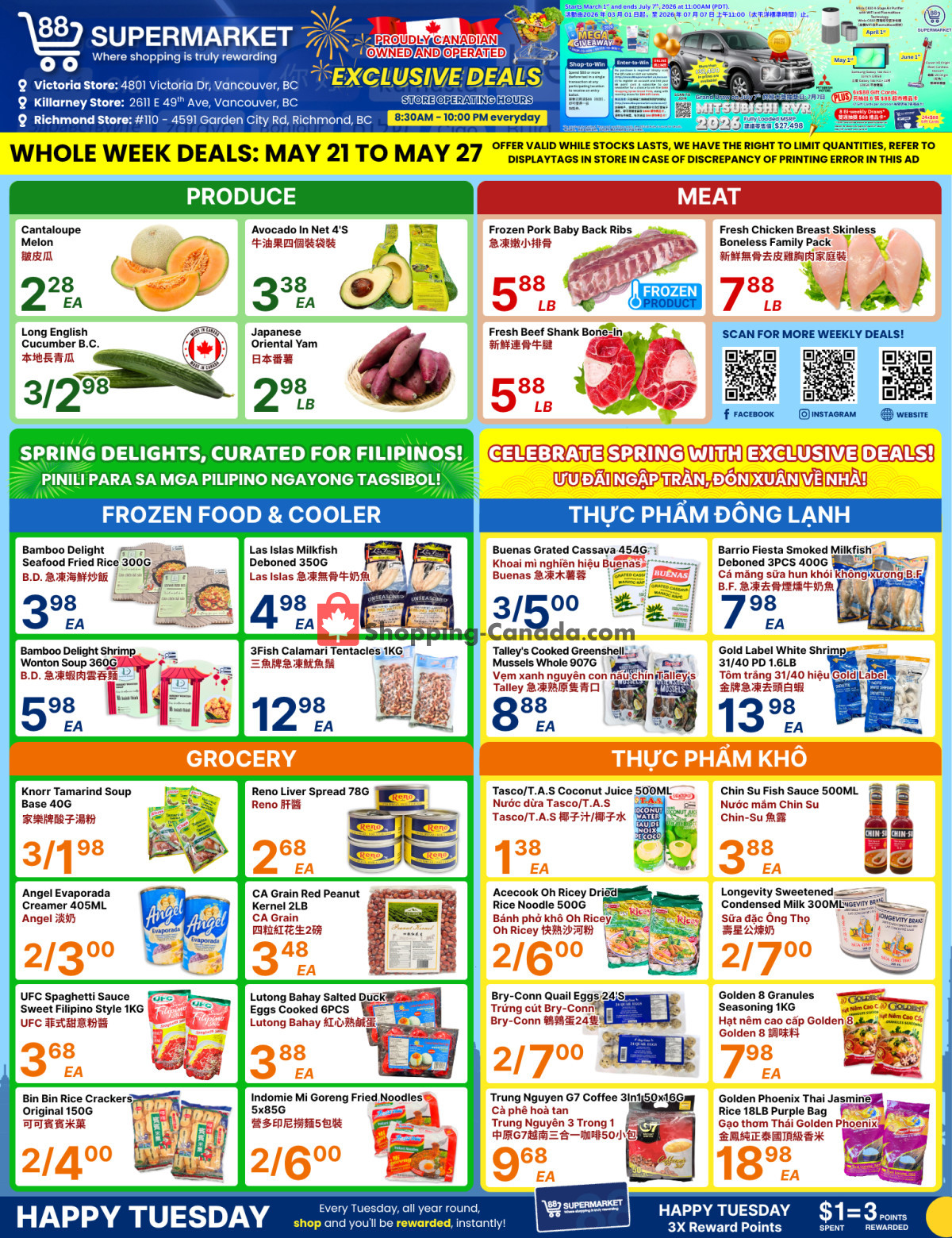 88 Supermarket flyer from Thursday May 21, 2026 to Wednesday May 27, 2026 - page 1