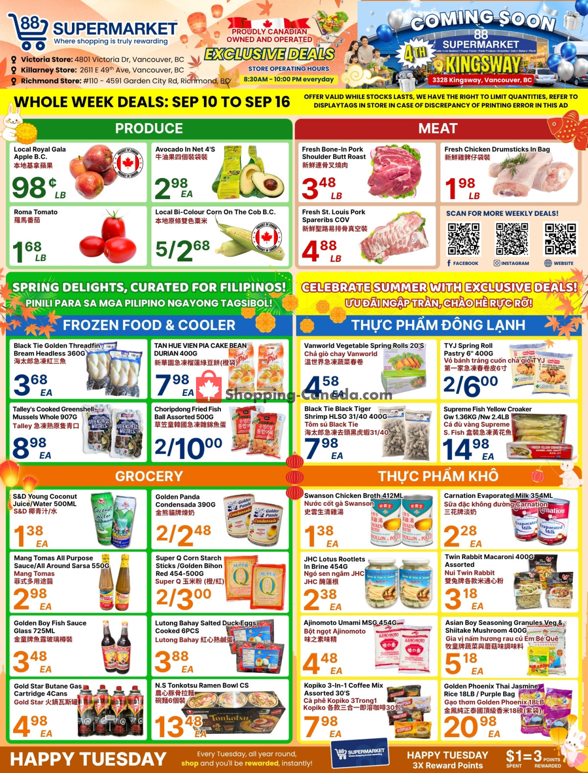 88 Supermarket flyer from Thursday September 10, 2026 to Wednesday September 16, 2026 - page 1