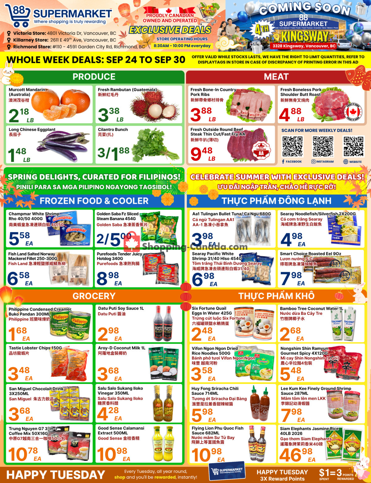 First page of 88 Supermarket flyer - preview - from Thursday September 24, 2026 to Wednesday September 30, 2026