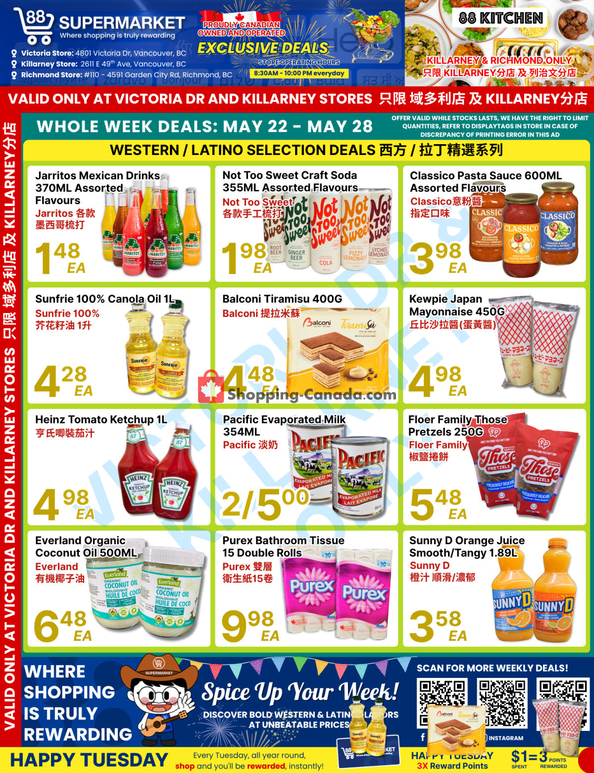88 Supermarket flyer from Friday May 22, 2026 to Thursday May 28, 2026 - page 1