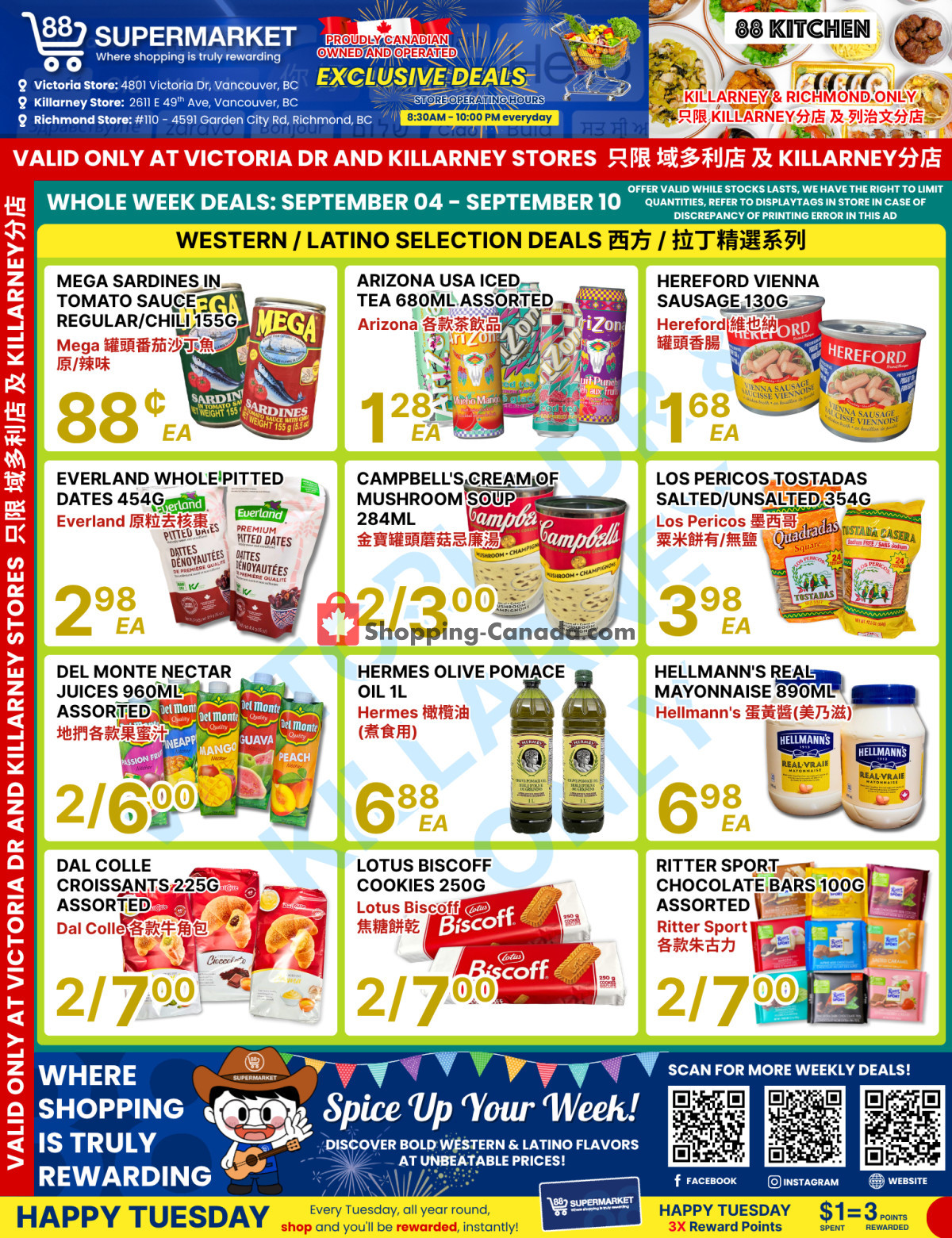 88 Supermarket flyer from Friday September 4, 2026 to Thursday September 10, 2026 - page 1
