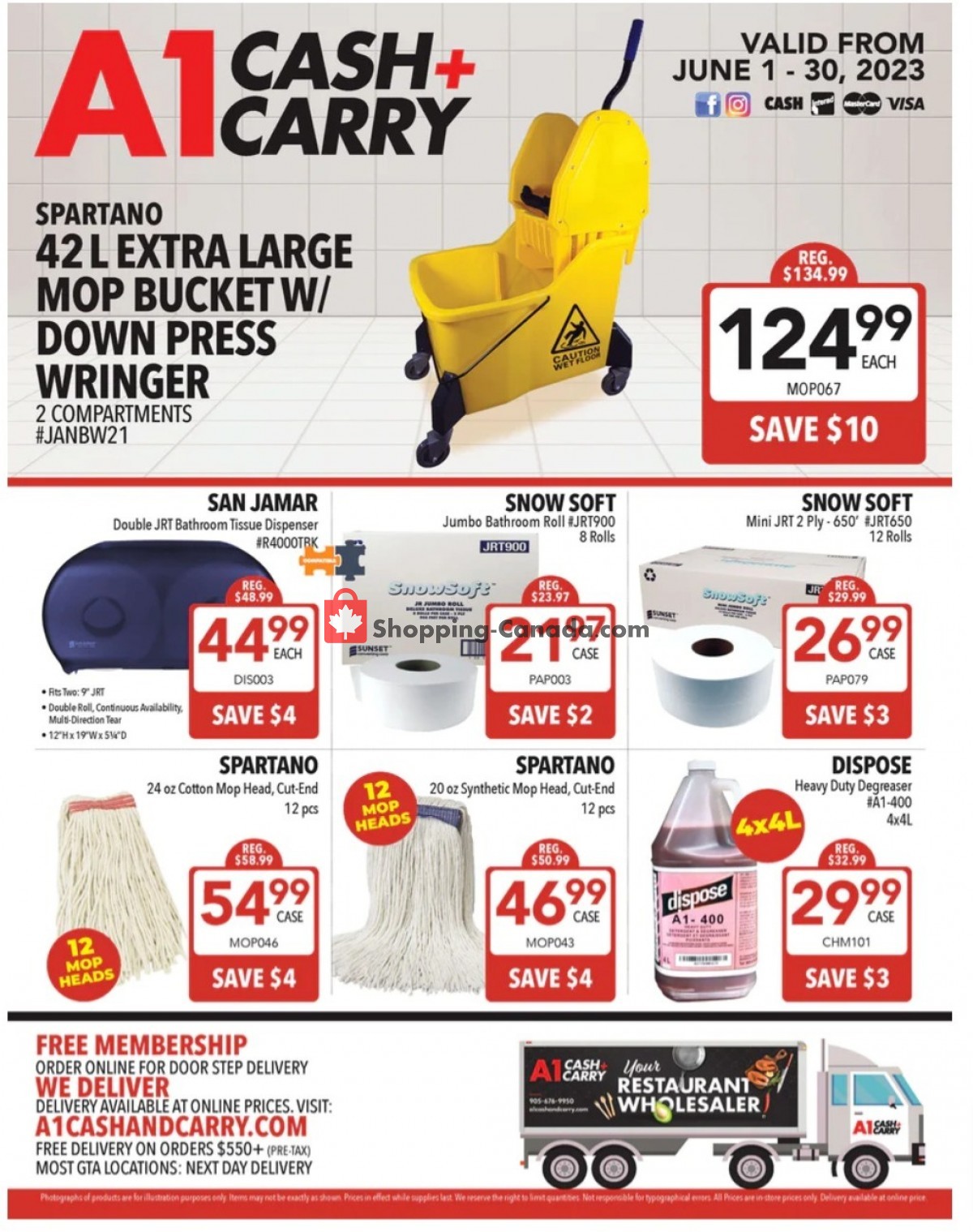 A1 Cash And Carry Canada, flyer (Monthly Special Kitchener) June 1