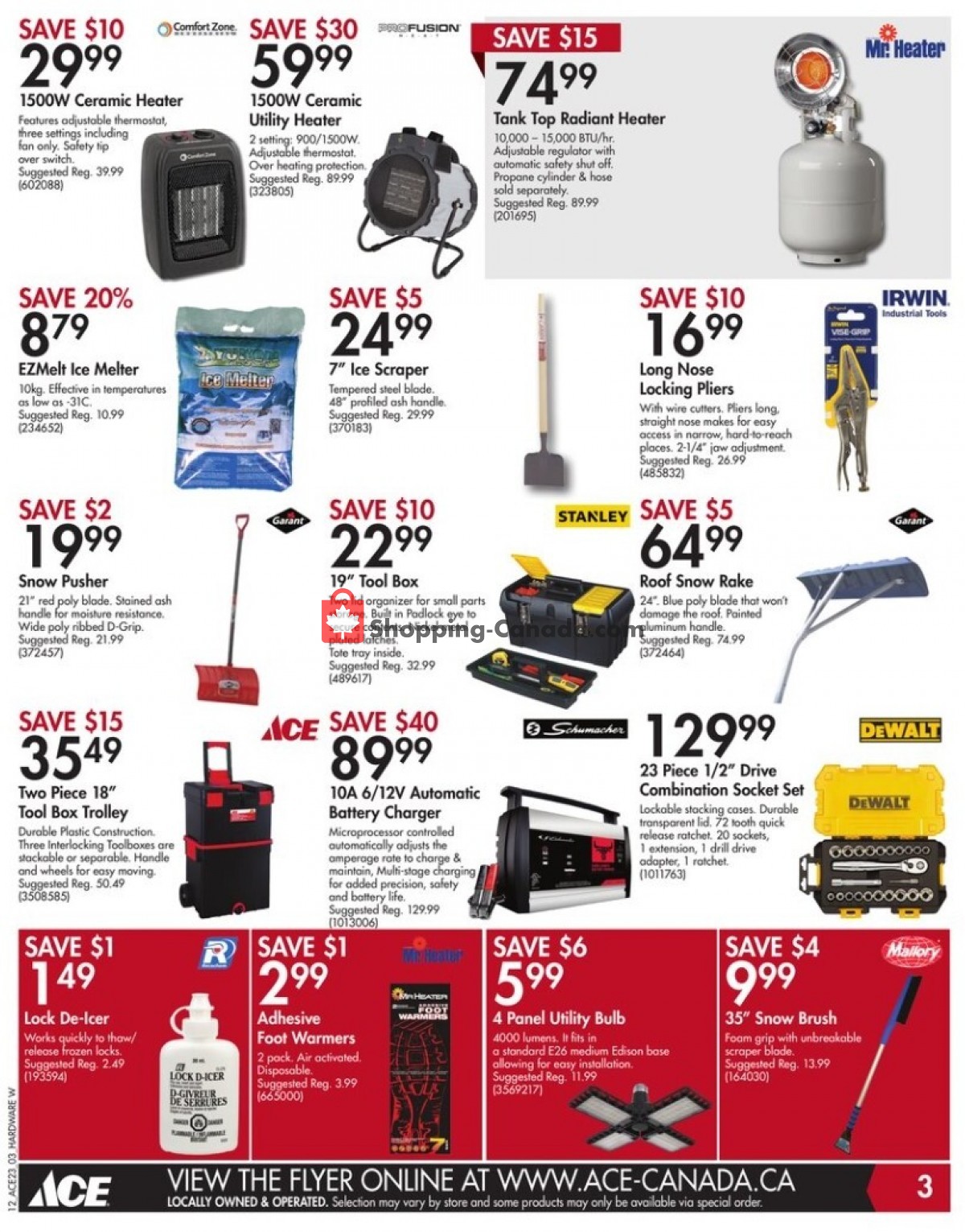 Ace Hardware flyer from Friday December 8, 2023 to Sunday December 17, 2023 - page 3